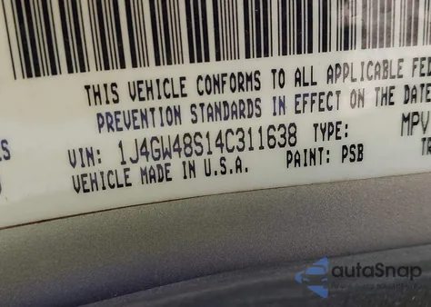 2004 Jeep Grand Cherokee Laredo z USA, uszkodzony, nr VIN 1J4GW48S14C311638